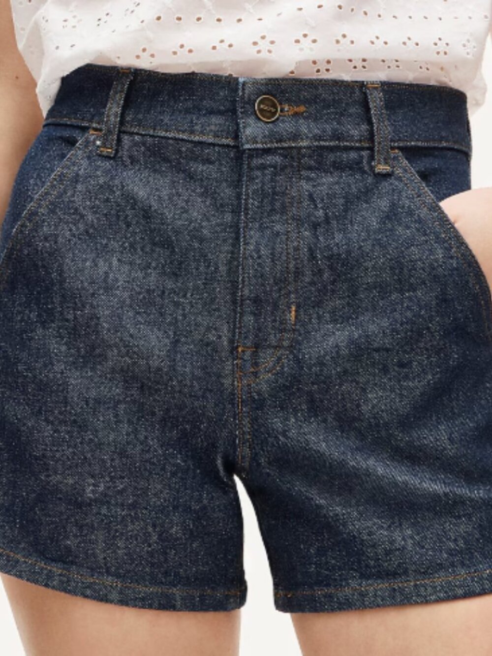 J Crew Utility Denim Shorts, Size 34, Rinse wash, NwT